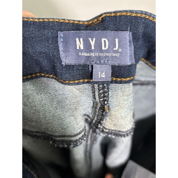 NYDJ Not Your Daughter's Jeans Women's 14 Blue Dark Wash Skinny Stretch Tummy - Picture 10 of 10